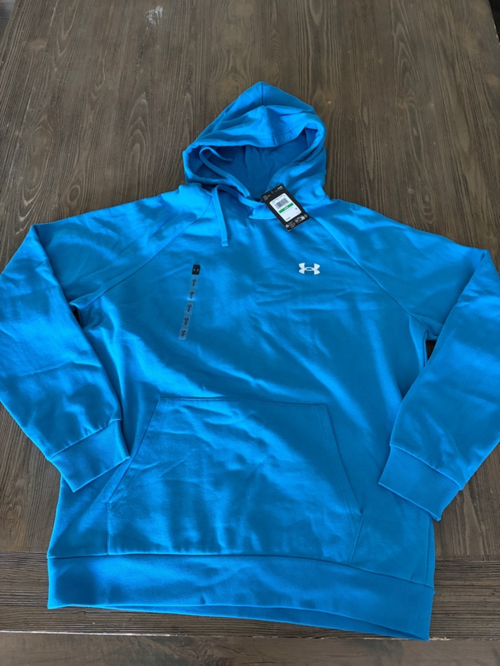 Under Armour Men’s Turquoise Blue Pullover Hoodie Large